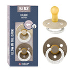 BIBS Pacifiers Colour Collection | Natural Rubber Baby Pacifier | Set of 2 by BIBS