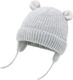 Duoyeree Cozy Baby Beanie with Earflaps and Fleece Lining - Image 2