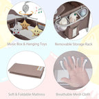 BABY JOY 5-in-1 Pack and Play, Portable Baby Bedside Sleeper - Image 6