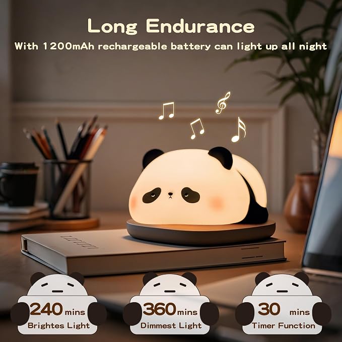 Panda Night Light with White Noise, Sound Machine - Image 5