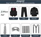 Boys Suits Formal Dress Vest and Pants Set - Image 2