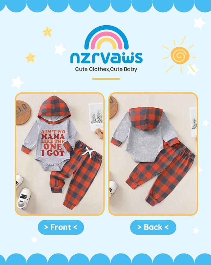 NZRVAWS Newborn Baby Boy Clothes Infant Boy Clothing Hoodie Sweatshirt Long - Image 3