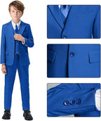 Boys Suit for Kids Teens Formal 5 Piece Tuxedo Suit Set - Image 3