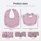 Baby Muslin Bibs, Soft and Absorbent Cotton - Image 3