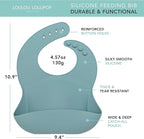 Loulou Lollipop Soft, Waterproof Silicone Feeding Bib - Image 2