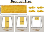 FEXIA 4 Pack Gold Table Runner 35x120 Inches - Image 2