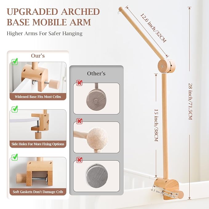let's make Baby Crib Mobile Arm - Image 2