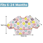 Long Sleeve Bibs For Babies 6-24 Months Full Coverage Shirt Bib for Baby Boys - Image 7