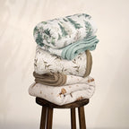 lulumoon Muslin Baby Blanket Neutral: Lightweight Cotton Blanket - Image 5
