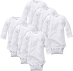 Gerber unisex-baby Multi-pack Long-sleeve Onesies Bodysuit Mitten Cuff Sizes by Gerber