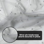 Artoid Mode Pearl Grey Gauze Table Runner 120 Inch 10FT, Seasonal Sheer Dining - Image 5
