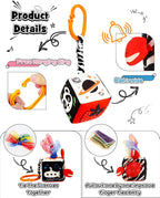 3 PCS Black and White High Contrast Baby Toys - Image 5