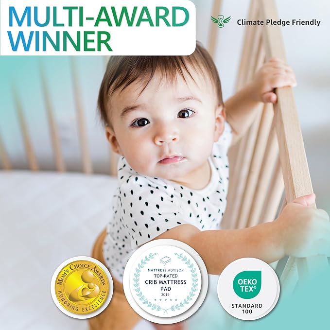 Margaux & May Crib Mattress Protector Pad 2 Pack - Image 7