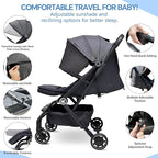 Lightweight Baby Stroller, Compact Travel Stroller - Image 4
