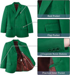Boy's Suit Formal Slim Fit 5 Pieces Suit Set Blazer Vest Pants - Image 3