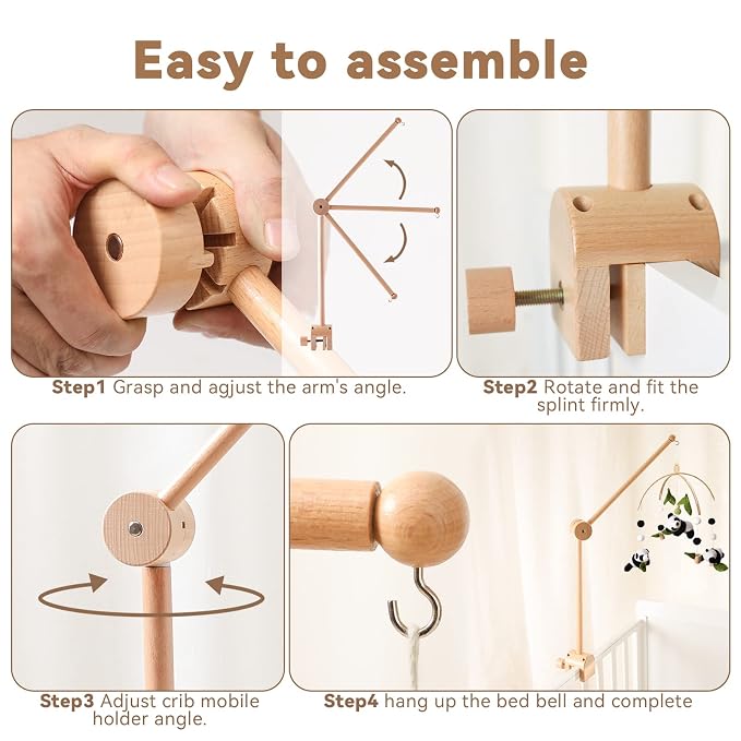 let's make Baby Crib Mobile Arm - Image 5