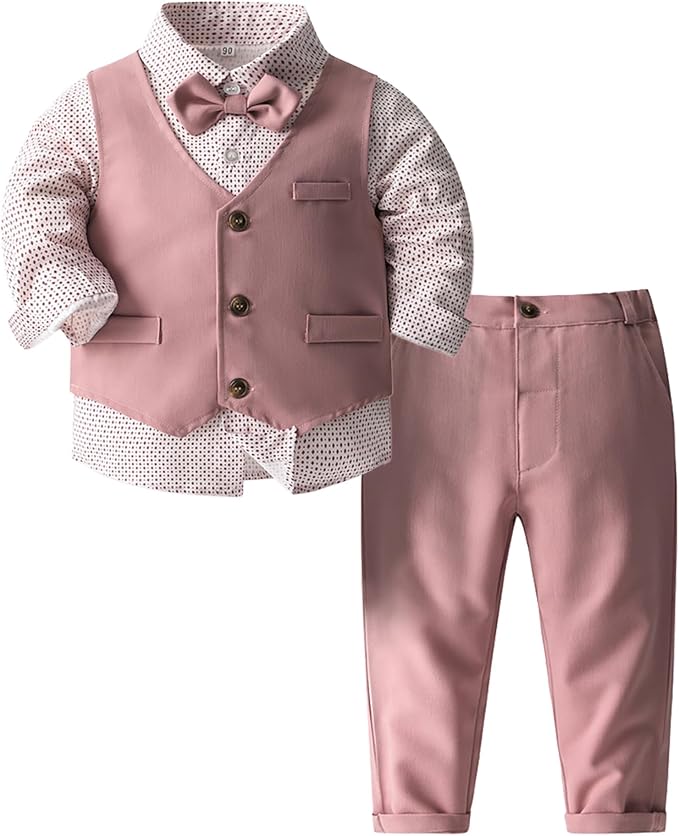 ARTMINE Toddler Boy Clothes Suit Gentleman Wedding Outfits, Formal Dress by Artmine
