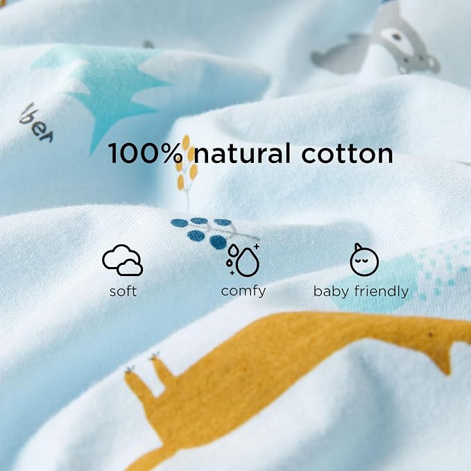 Duomiaomiao 2 Pack 0.5 TOG Toddler Sleep Sack 36-48 Months 100% Cotton - Image 6