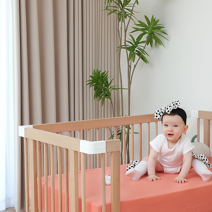 Breathable Crib Sheets for Toddler Bed Mattresses 100% Muslin Cotton Crib - Image 2