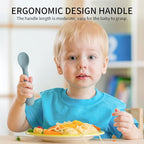 ME.FAN Silicone Baby Feeding Spoons 6 Pack First Stage Infant Spoons - Image 3