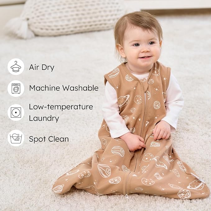 Baby Sleep Sack 6-12 months, 100% Cotton Sleeping Sack - Image 2