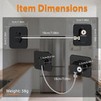 Refrigerator Lock, Child Safety Cabinet Locks, Mini Fridge Locks - Image 7