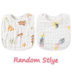Zainpe 6Pcs Snap Muslin Cotton Bibs - Image 6