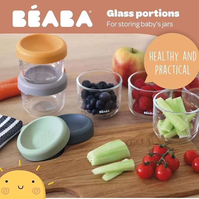 BEABA 5 oz Glass Baby Food Jars - Image 3