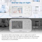 VTech Video Baby Monitor with 1000ft Long Range, Auto Night Vision, 2.8” Screen - Image 7
