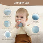 Moonkie Silicone Baby Cup 4 Months+ | Tiny Open Training Cup - Image 2