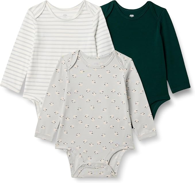 Amazon Essentials x Sofia Grainge Unisex Babies' Long Sleeve Crew Neck Bodysuit by AmazonEssentials