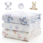 Momcozy Muslin Best Wishes Swaddle Blankets, Ultra Soft Neutral Registry by Momcozy