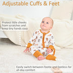 LollyBanks Baby Pajamas, 2-Way Zipper Romper, 95% Viscose Made from Bamboo and - Image 5