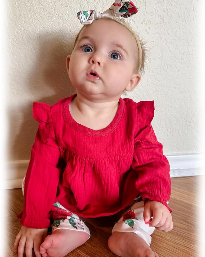 HINTINA Infant Baby Girl Long Sleeve Fall Winter Outfits - Image 3