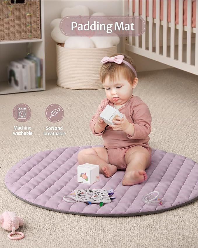 Blissful Diary Baby Play Gym Mat, Tummy Time Activity Mat - Image 5