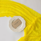 6pcs Yellow Gauze Rustic Cheesecloth Table Runner 120 Inch 10 FT - Image 5