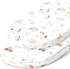 Bassinet Fitted Sheets Compatible by JoeyJoan