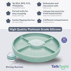 TalkTools Bitsy Feeding Kid's Essentials Plate Set – Toddler Utensils, Spoon - Image 2
