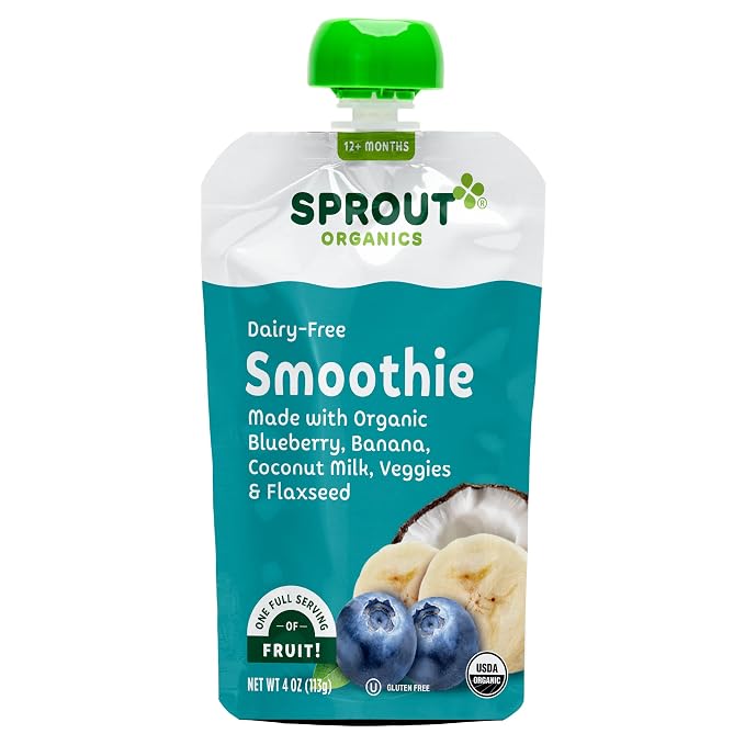 Sprout Organic Baby Food, Stage 4 Toddler Smoothie Pouches, 4 Oz Purees 12 Count - Image 3