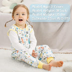 WONDAY Toddler Sleep Sack with Feet, 0.5 Tog Sleeping Sacks - Image 3