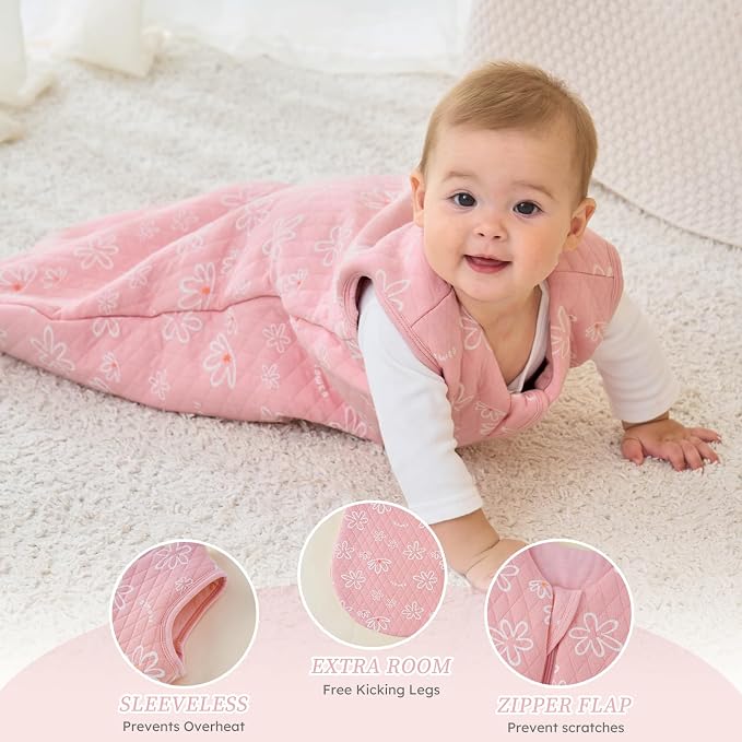 Looxii Baby Wearable Blanket Sleep Sack 18-24 Months 2.5 TOG Cotton Quilted - Image 4