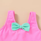 YOUNGER TREE Toddler Swimsuit Girl Cute Stripe One-Piece Ruffle Swimwear Baby - Image 3
