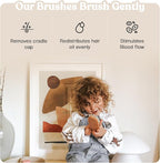 Ullabelle 4 Piece Wooden Baby Hair Brush and Comb Set - Image 7