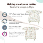 Happy Flute Long Sleeve Baby Bib-Mess Proof Baby Feeding Bibs - Image 4