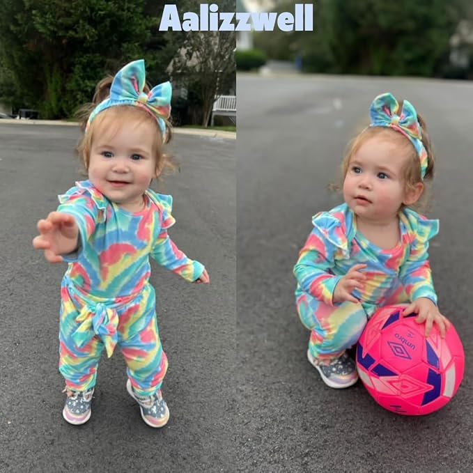 Aalizzwell Preemie Newborn Infant Baby Girls Clothes Ribbed Romper Bodysuit - Image 3