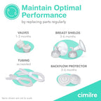 Cimilre 24MM Breast Milk Collection Kit, Double Pumping Breast Milk Collector - Image 5