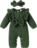 Happy Town Baby Girl Romper Infant Fall Winter Clothes Ruffle Sweater Long by HappyTown
