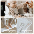 Fodoss 4 in 1 Foldable High Chairs - Image 6