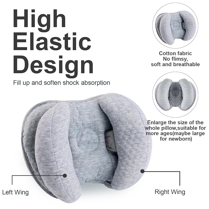 KAKIBLIN Baby Support Pillow, Head and Neck Support, Banana Neck Pillow - Image 4