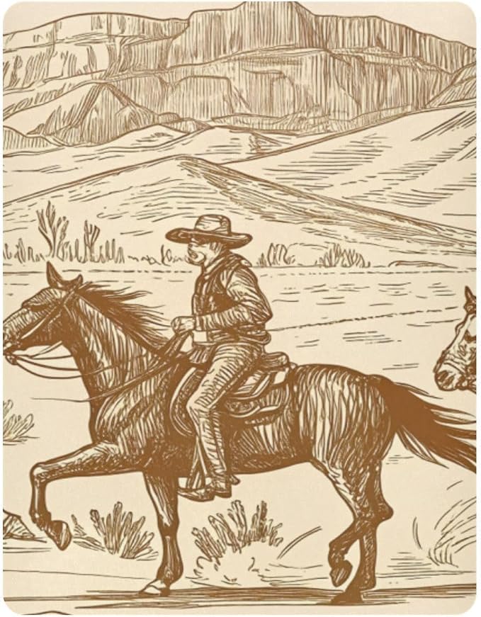 Western Desert Cowboy Crib Sheets, Crib Sheets - Image 2